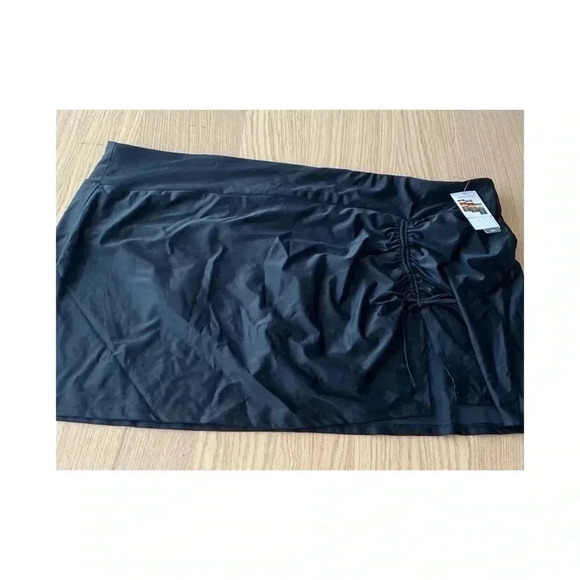 🆕 Time and Tru  Women's Plus Solid Adjustable Swim Skirt 3X🆕 - Picture 4 of 13